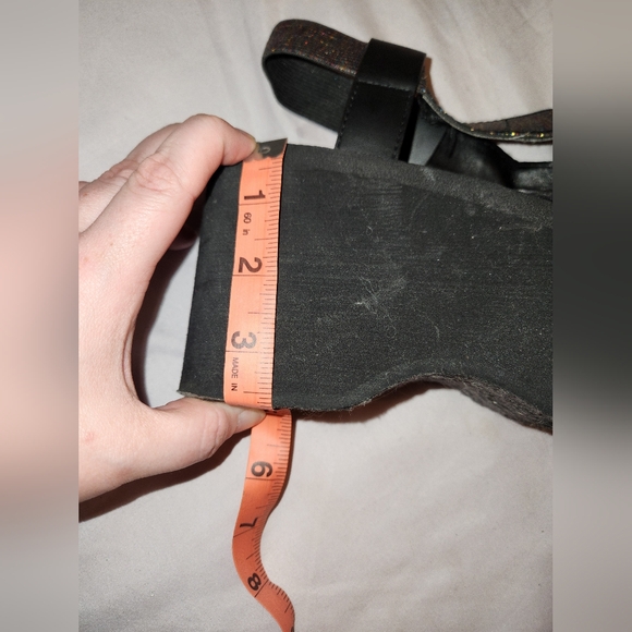 Size 9 40 euro rocket dog platform sandals rainbow iridescent - Picture 5 of 9